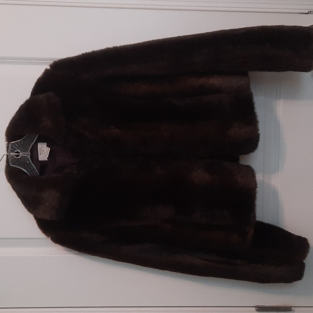 Ann Taylor Loft Women's Faux Fur Jacket